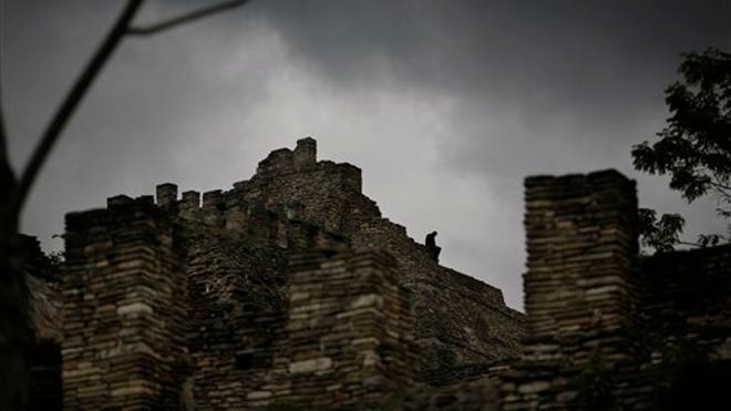 Dark Skies over Mayan Site